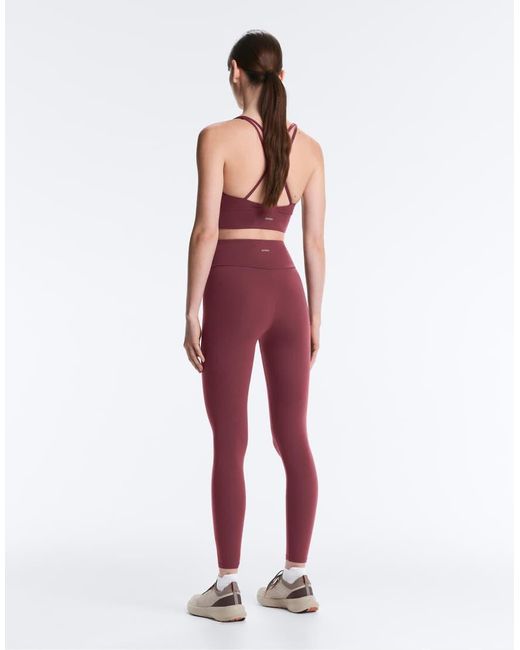 Oysho Red Comfortlux High-rise Ankle-length leggings