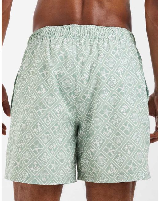 Hollister Green Swim Shorts for men