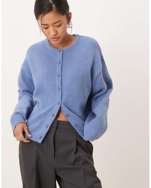 ASOS Blue Lightweight Relaxed Cardigan