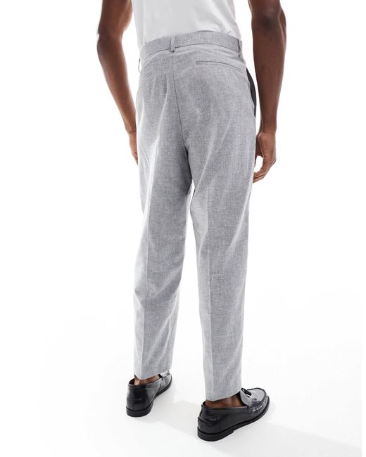 ASOS – relaxed fit anzughose in Gray für Herren