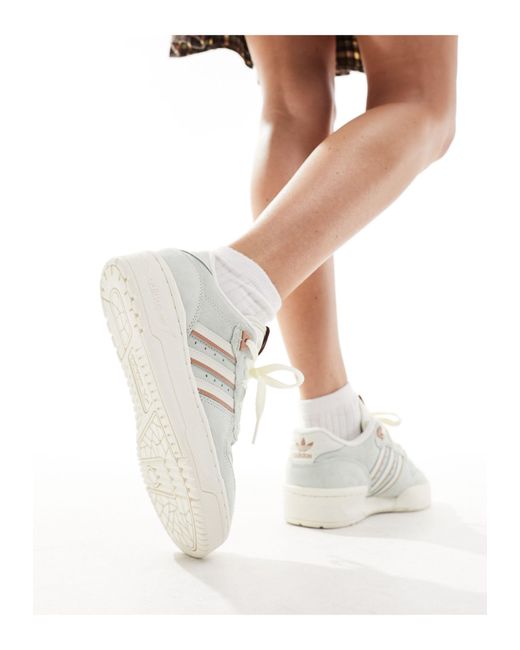 Adidas Originals White Rivalry Low Trainers