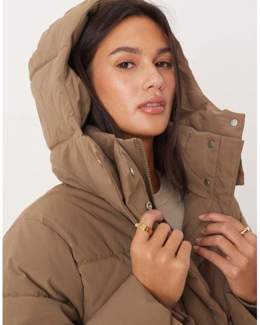 Jdy Natural Longline Padded Coat