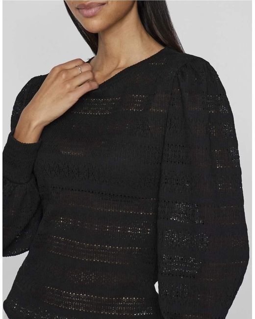 Top A Maniche Lunghe di Vila in Black