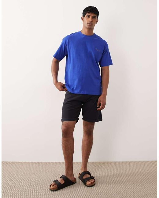 Jack & Jones Blue 2 Pack Turn Up Shorts for men