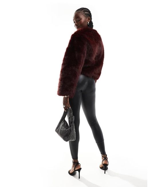 New Look Natural Wet Look leggings