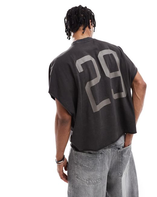 Bershka Black T&f Printed T-shirt for men