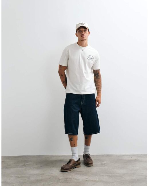 Napapijri White Whol Backprint T-shirt for men
