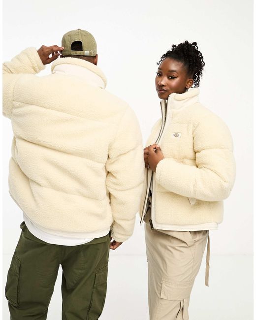 Dickies Mount Hope Borg Puffer Jacket in Natural Lyst Australia