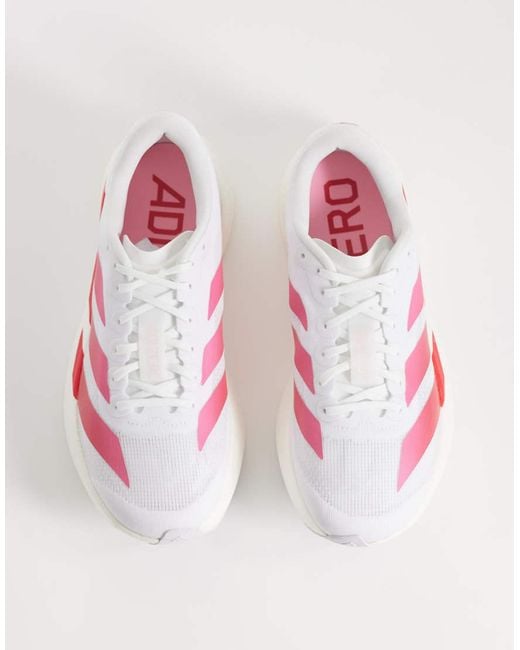 Adidas Originals White Adidas Running Adizero Evo Sl Trainers