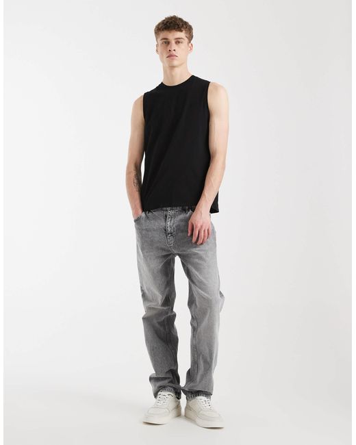 ASOS – basic-tanktop in Black für Herren