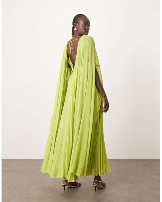 ARRANGE Green – voluminöses chiffon-maxikleid