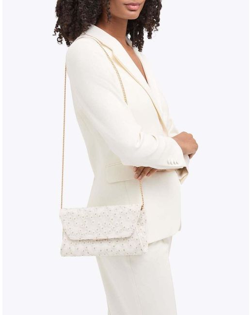 Carvela Kurt Geiger White Spirit Daisy Clutch