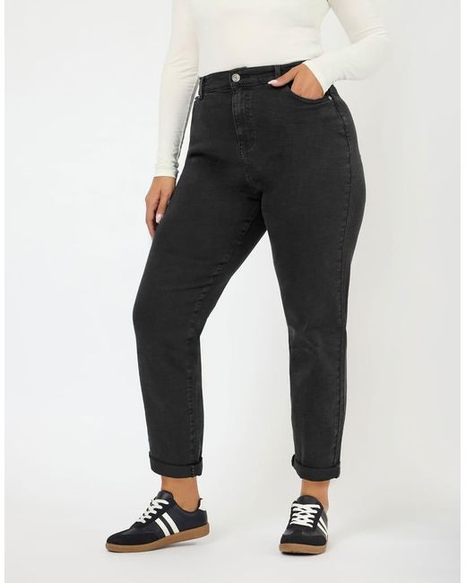 Yours Clothing White Wash Denim Boyfriend Jeans