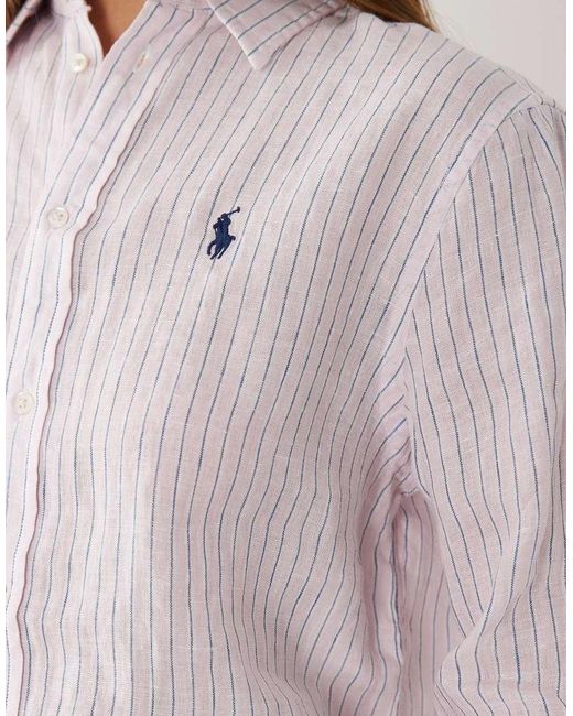 Polo Ralph Lauren Pink Woven Longsleeve Sport Shirt