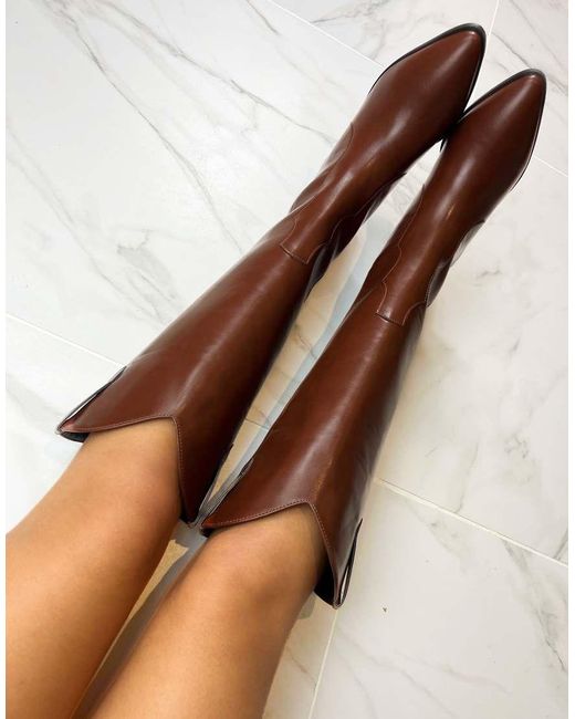 GIA STUDIOS Brown Cowboy Western Boots