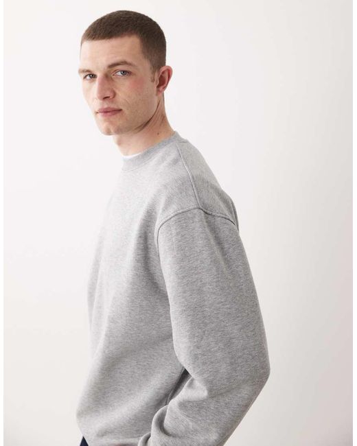 ASOS Gray Essentials Relaxed Sweatshirt for men