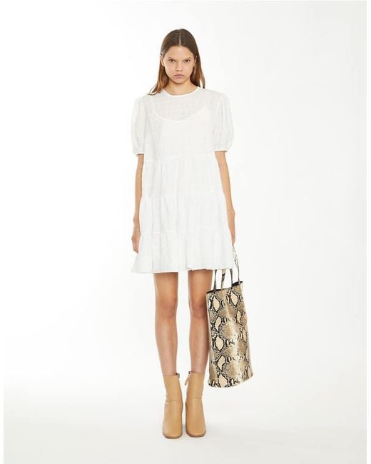 Glamorous White Smock Mini Dress