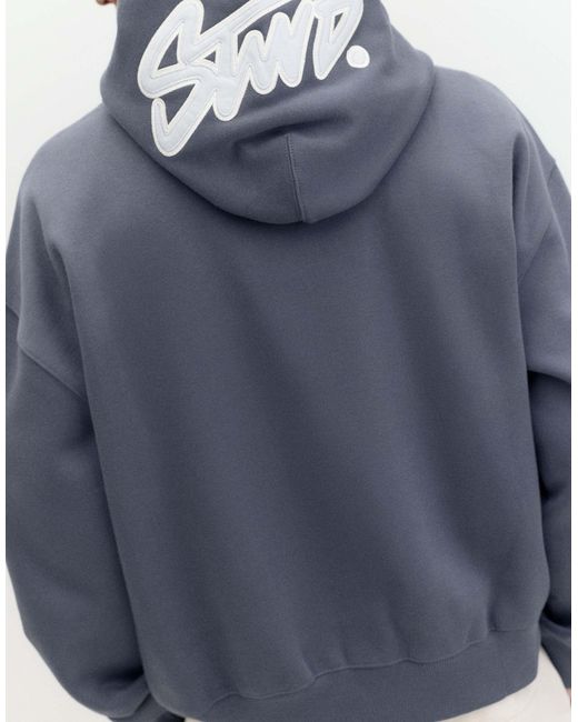 Pull&Bear Hoodie in Blue für Herren