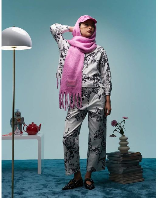 Bimba Y Lola Gray Long Sleeve Overshirt