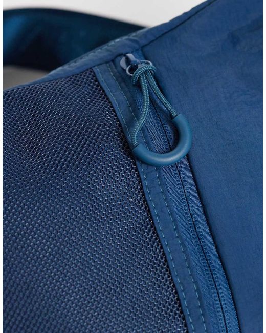 4505 Blue Gym Crossbody Sling Bag With Utility Mesh Pocket for men