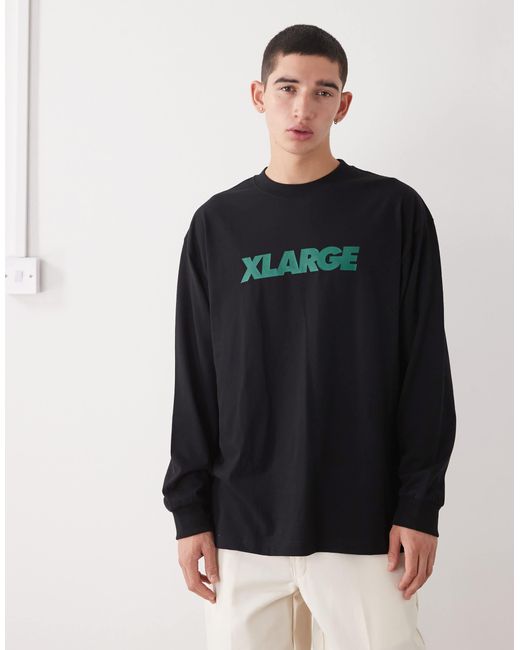 Xlarge – langärmliges t-shirt in Black für Herren