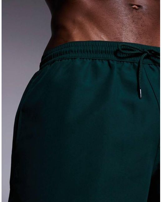 Pantaloncini Da Bagno Lunghezza Media Scuro di ASOS in Blue da Uomo
