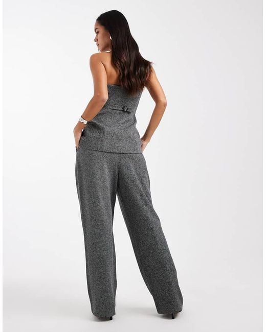 Miss Selfridge Blue Tailored Wide Leg Trouser Co-Ord