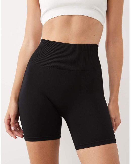 4505 White Hourglass Sculpting Seamless 3 Inch High Waist Booty Short