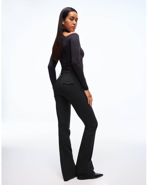 Bershka Black Tall Bengaline Trousers