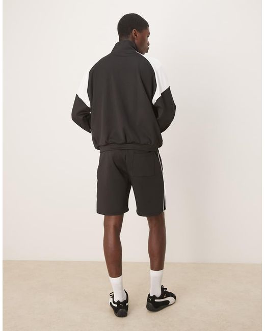 Felpa Squadrata Oversize di ASOS in Black da Uomo