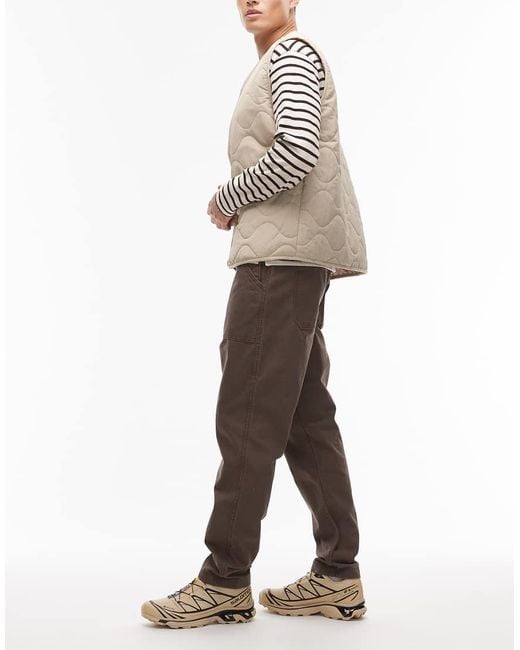 Timberland Natural Washed Heavy Canvas Fatigue Pocket Loose Fit Pants for men