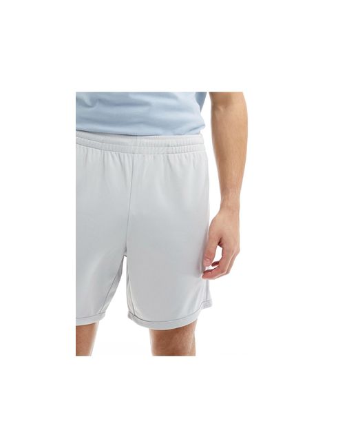 Pantalones cortos gris plateado deportivos ASOS 4505 de hombre de color Blue
