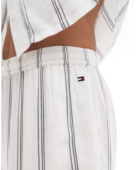 Tommy Hilfiger White Th Original Woven Pyjama Bottoms