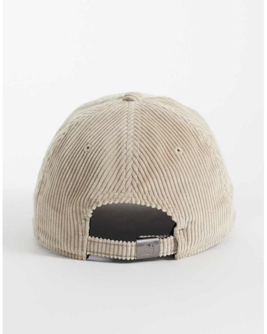 Carhartt Natural Harlem Corduroy Logo Cap