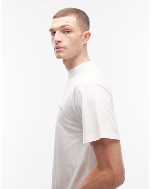 No Problemo White 100% Cotton T-Shirt With Mini Logo for men