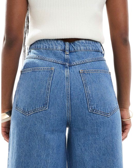 ASOS Blue Flared Jean With Godet