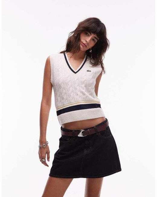 Lacoste White – pullunder