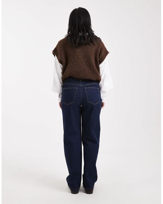 Miss Selfridge Blue Straight Leg Jean