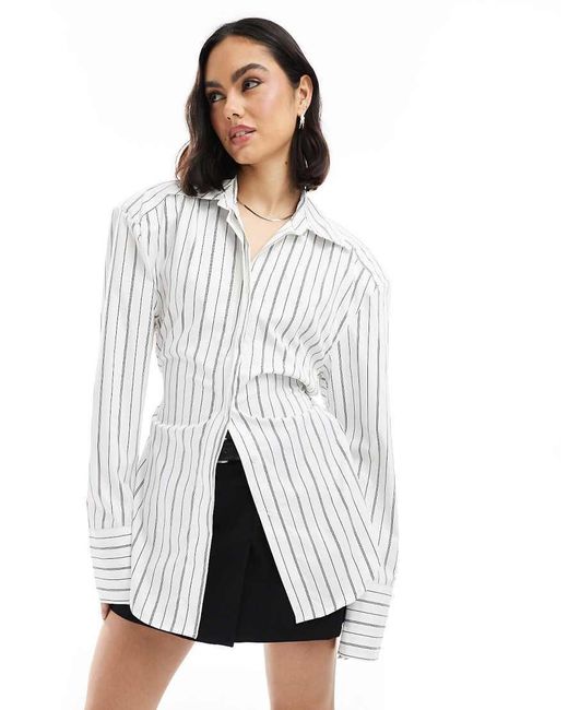 Camicia Stretta di ASOS in White