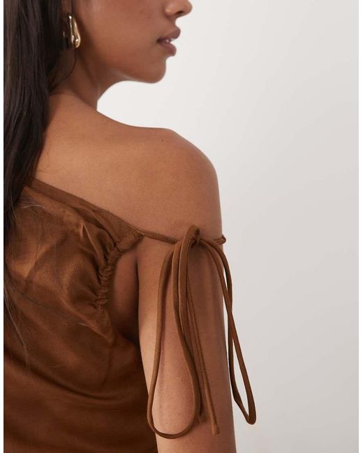 Mango Brown Asymmetric Jumpsuit