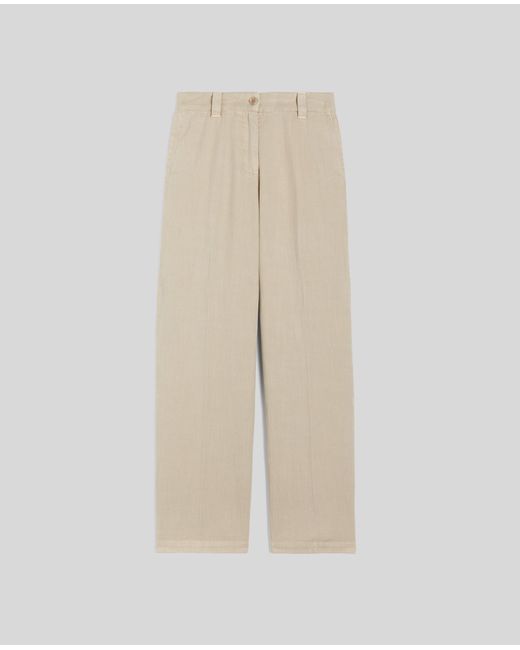 Aspesi Natural Hose Aus Baumwoll-Gabardine