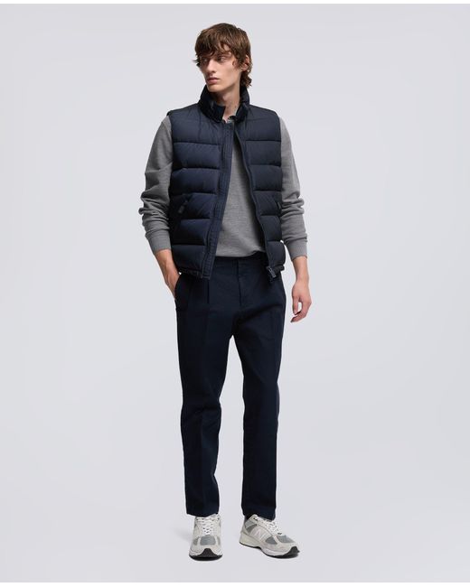 Gilet Piuma Slim Re di Aspesi in Blue da Uomo