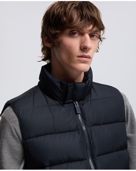 Gilet Piuma Slim Re di Aspesi in Blue da Uomo
