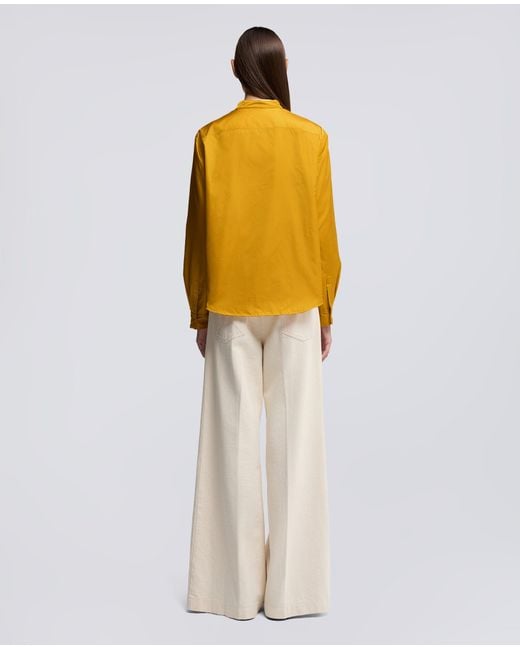 Aspesi Yellow Technische Hemdjacke Aus Taft