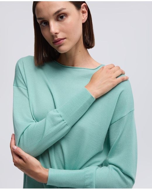 Maglia Con Scollo A Barca di Aspesi in Green