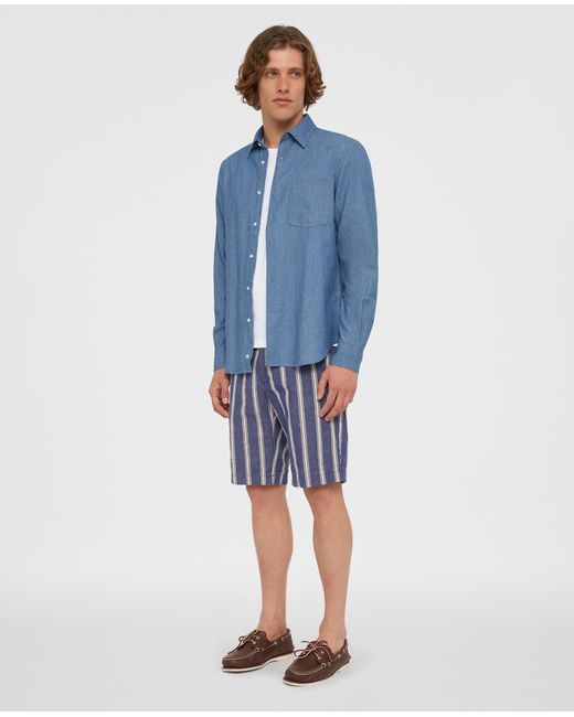 Camicia in chambray giapponese di Aspesi in Blue da Uomo