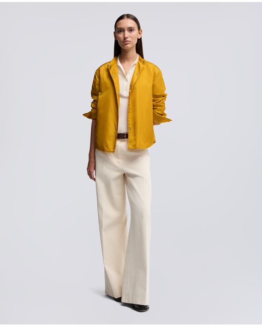 Aspesi Yellow Technische Hemdjacke Aus Taft