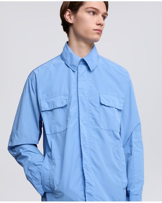 Camicia Sfoderata di Aspesi in Blue da Uomo