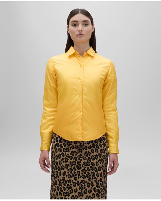 Aspesi Yellow Hemdjacke Glue Aus Wattiertem Nylon