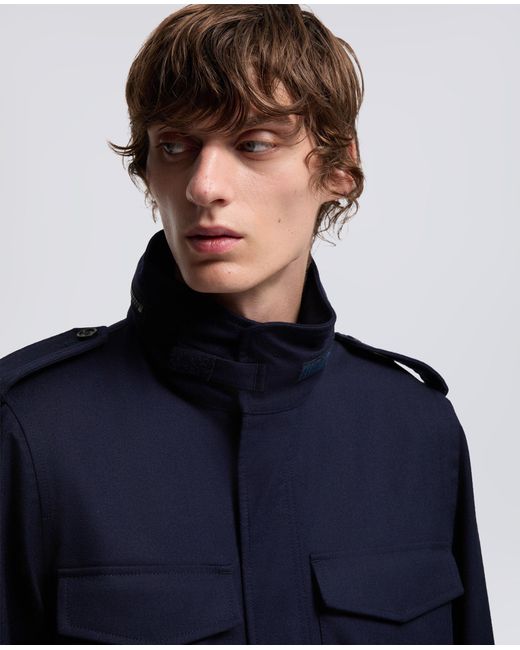 Mini Field Jacket Cot di Aspesi in Blue da Uomo